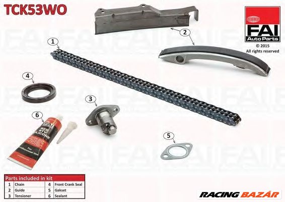 FAI AutoParts TCK53WO - vezérműlánc készlet MITSUBISHI 1. kép