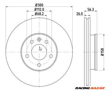 MTR 12108530 - féktárcsa FORD SEAT VW