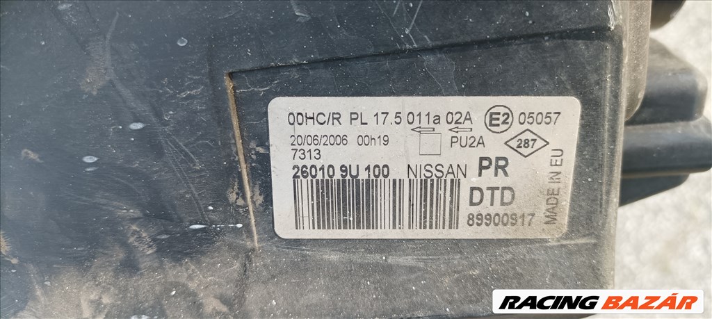 Nissan Note I jobb oldali gyári fényszóró  89900917 4. kép