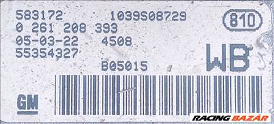 Opel Corsa C 1.0 0261208393 WB Z10XEP C Corsa motorvezérlő  0261208393wb 55354327