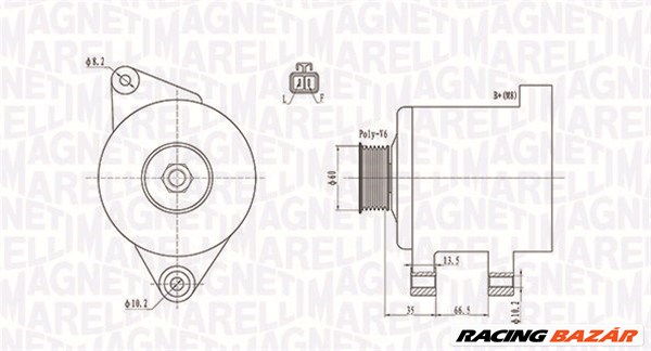 MAGNETI MARELLI 063732017010 - generátor OPEL VAUXHALL 1. kép