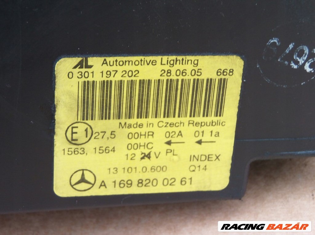Mercedes A-osztály W169 jobb első lámpa  a1698200261 8. kép