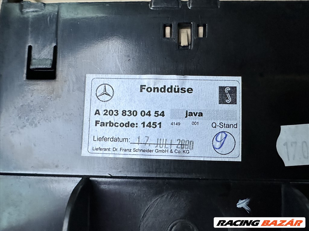 Mercedes w203 hátsó szellőző rostély rács a2038300454 2. kép