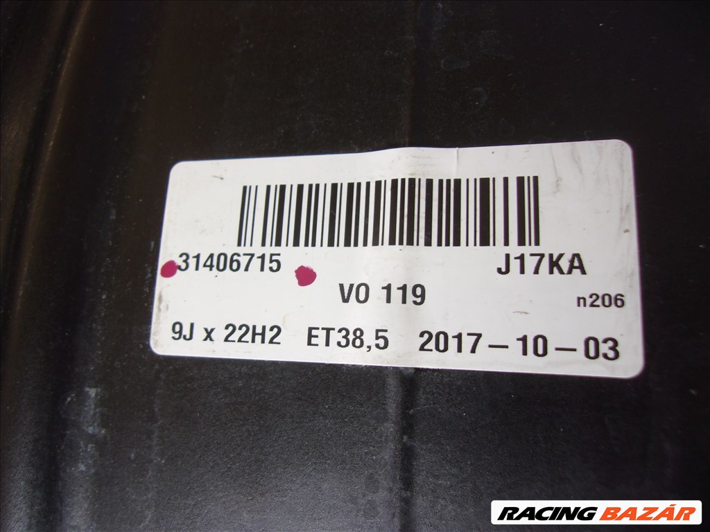Gyári alufelni Volvo XC60 R-Design 22x9ET38.5   31406715 7. kép