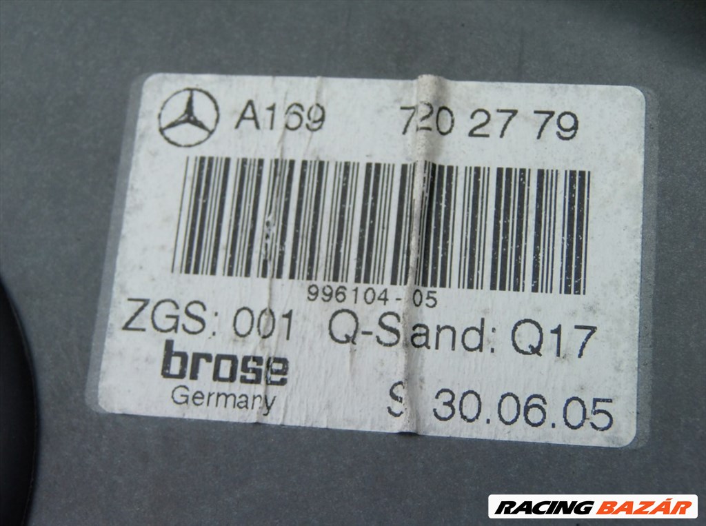 Mercedes A-osztály W169 bal első elektromos ablakemelő a1697202779 3. kép