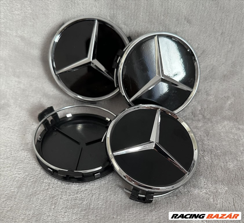 Mercedes 75mm felni alufelni kupak közép felnikupak felniközép embléma B66470202 a1714000025 1. kép