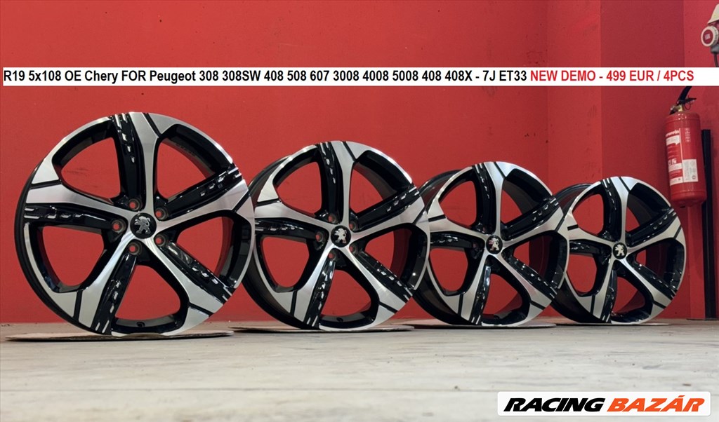 R19 5x108 OE Chery FOR Peugeot Citroen Ford  7J ET33 - 7x19 gyári új alufelnik  4. kép