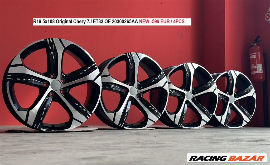 R19 5x108 OE Chery FOR Peugeot Citroen Ford  7J ET33 - 7x19 gyári új alufelnik  5. kép