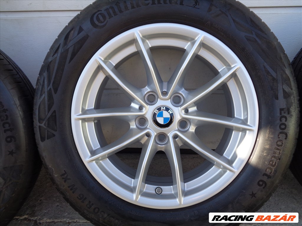BMW Gyári alufelni 16-os szenzorral Continental újszerű nyári gumikkal eladó. 2. kép