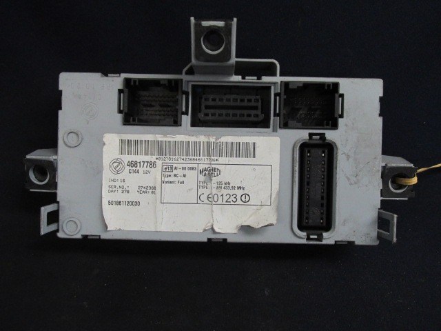 Fiat Punto II. , Doblo 2000-2005 immobiliser doboz  46817786 46817800 1. kép