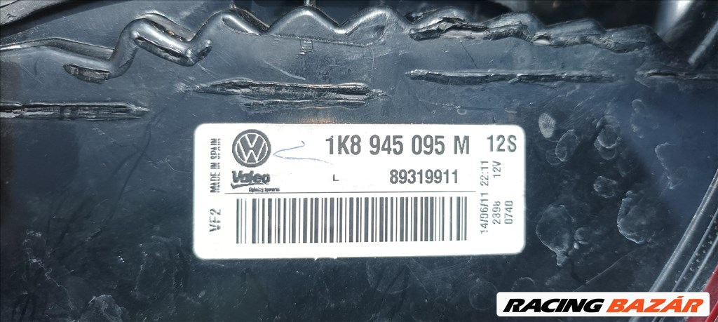 Volkswagen Scirocco R-line gyári hátsó lámpa pár 1k8945096 7. kép