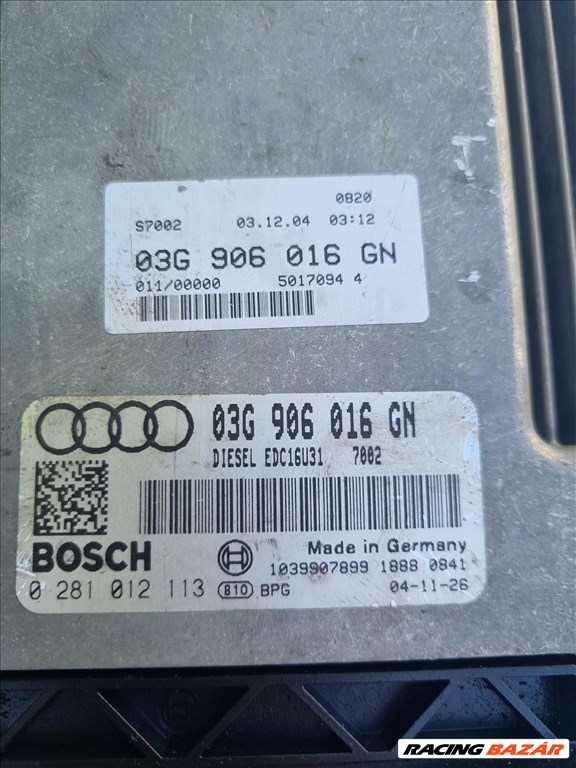 Audi A6 (C6 - 4F) 2.0 TDI motorvezérlő elektronika  0281012113 2. kép