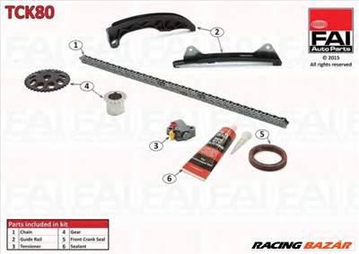 FAI AutoParts TCK80 - vezérműlánc készlet CITROËN DAIHATSU PEUGEOT SUBARU TOYOTA