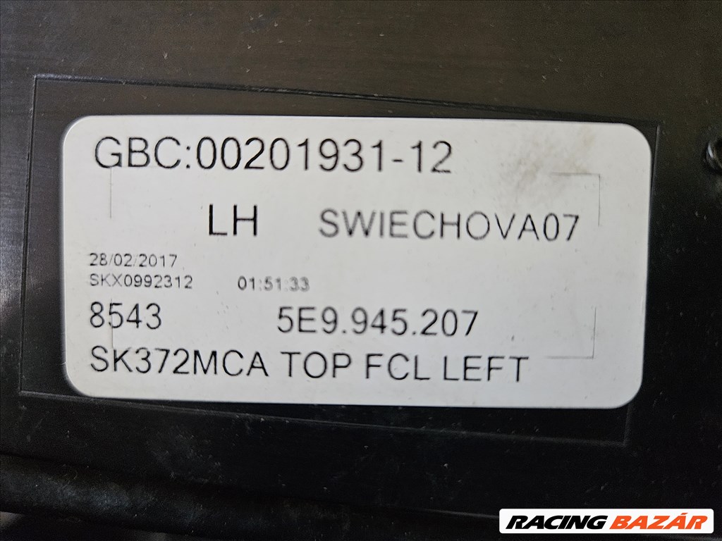 Skoda Octavia Combi jobb és bal  hátsó lámpa test. 5e9945207 6. kép