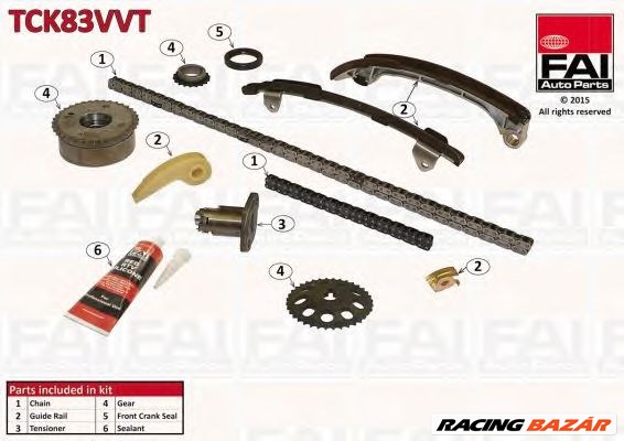 FAI AutoParts TCK83VVT - vezérműlánc készlet LEXUS TOYOTA 1. kép