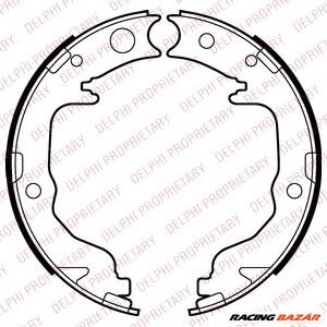 DELPHI LS2026 - kézifék fékpofakészlet CHRYSLER CITROËN DODGE JEEP MITSUBISHI PEUGEOT 1. kép