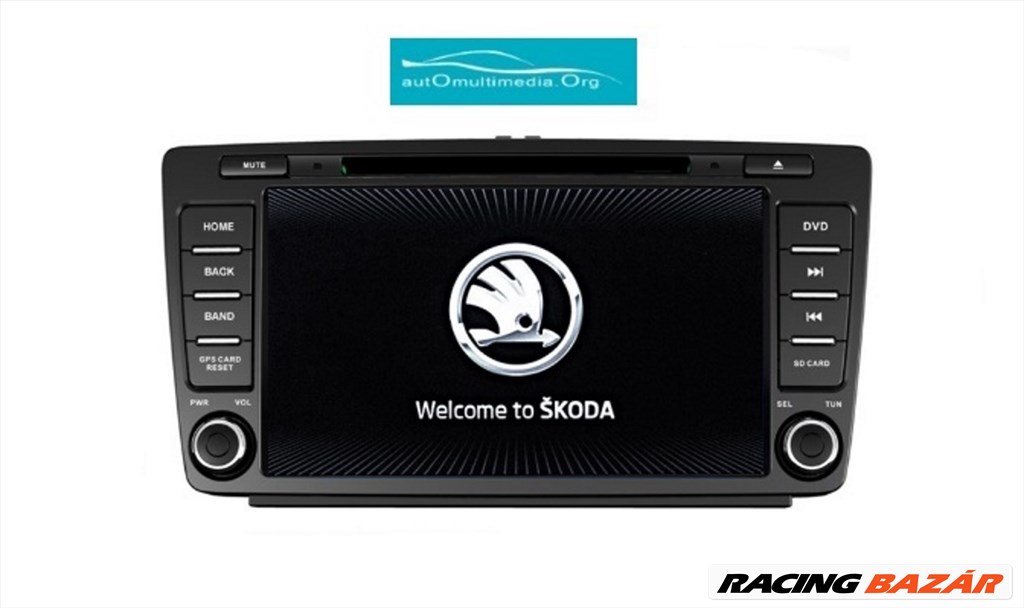 Skoda Octavia 2, Yeti, Android, CarPlay, 8 INCH Multimédia, GPS, Wifi, Bluetooth, Tolatókamerával! 1. kép