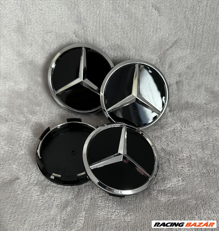 Új Mercedes 60mm felni alufelni kupak közép felnikupak felniközép embléma porvédő 2. kép