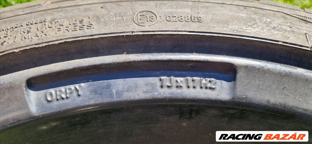  4x100 lyukosztású 17" használt Dotz alufelni, rajta 215/40 használt Goodyear nyári gumi 2. kép