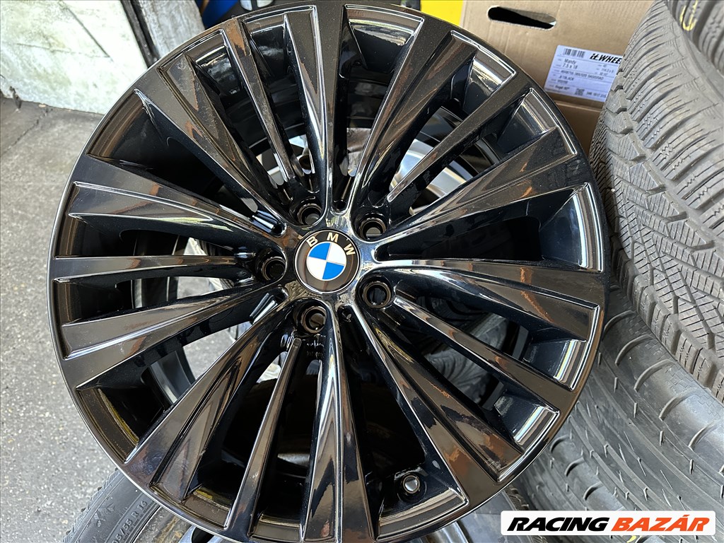 BMW 5GT / 7-es széria gyári Styling 458 Black Edition 19"-os könnyűfém felni garnitura eladó 3. kép