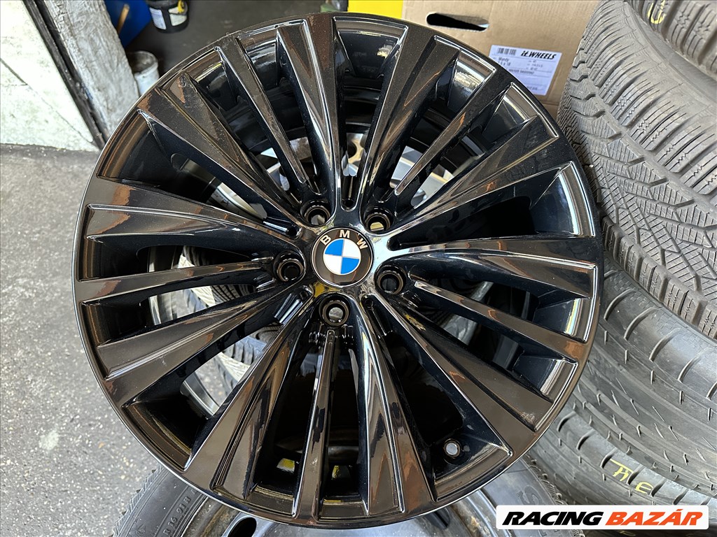 BMW 5GT / 7-es széria gyári Styling 458 Black Edition 19"-os könnyűfém felni garnitura eladó 4. kép