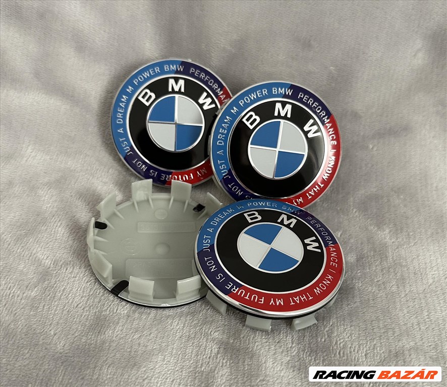 Új BMW 68mm M felni alufelni közép kupak felnikupak felniközép porvédő embléma 51148132375 5114821 1. kép