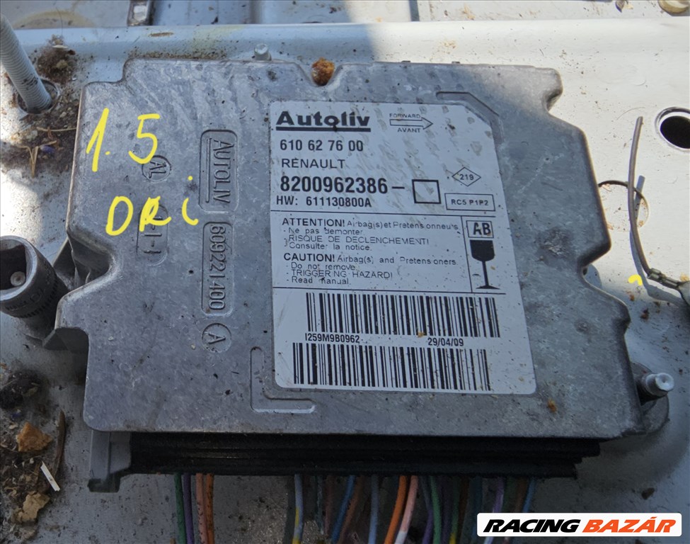 Renault Mégane II Légzsák indító vezérlő elektronika 1.5  1. kép