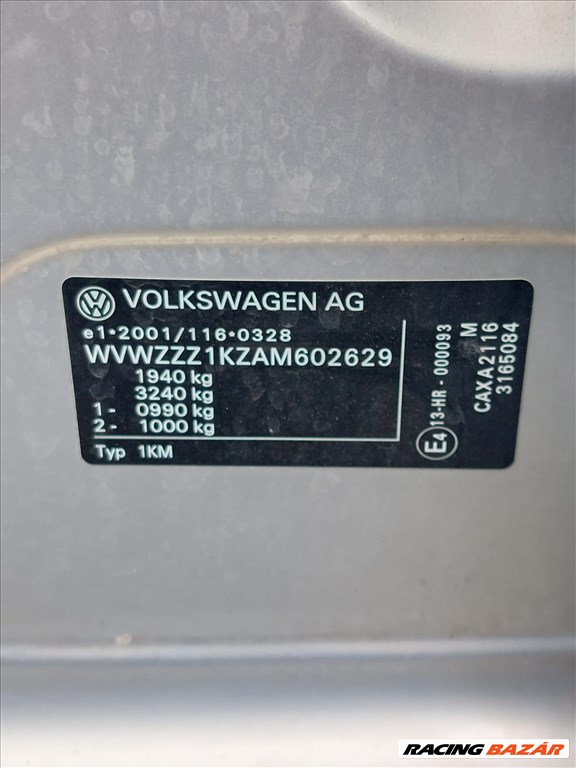 Volkswagen Golf VI (A6 Typ 5K) bontott alkatrészei 10. kép