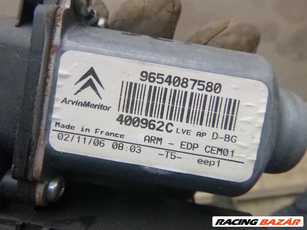 Citroën C4 Picasso I 2006 jobb első ablakemelő motor 9654087580 3. kép