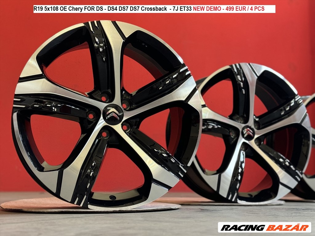 R19 5x108 OE Chery FOR DS - DS3 DS4  DS5 DS6 DS7   DS9 - Crossback  - 7J ET33 NEW DEMO 2. kép