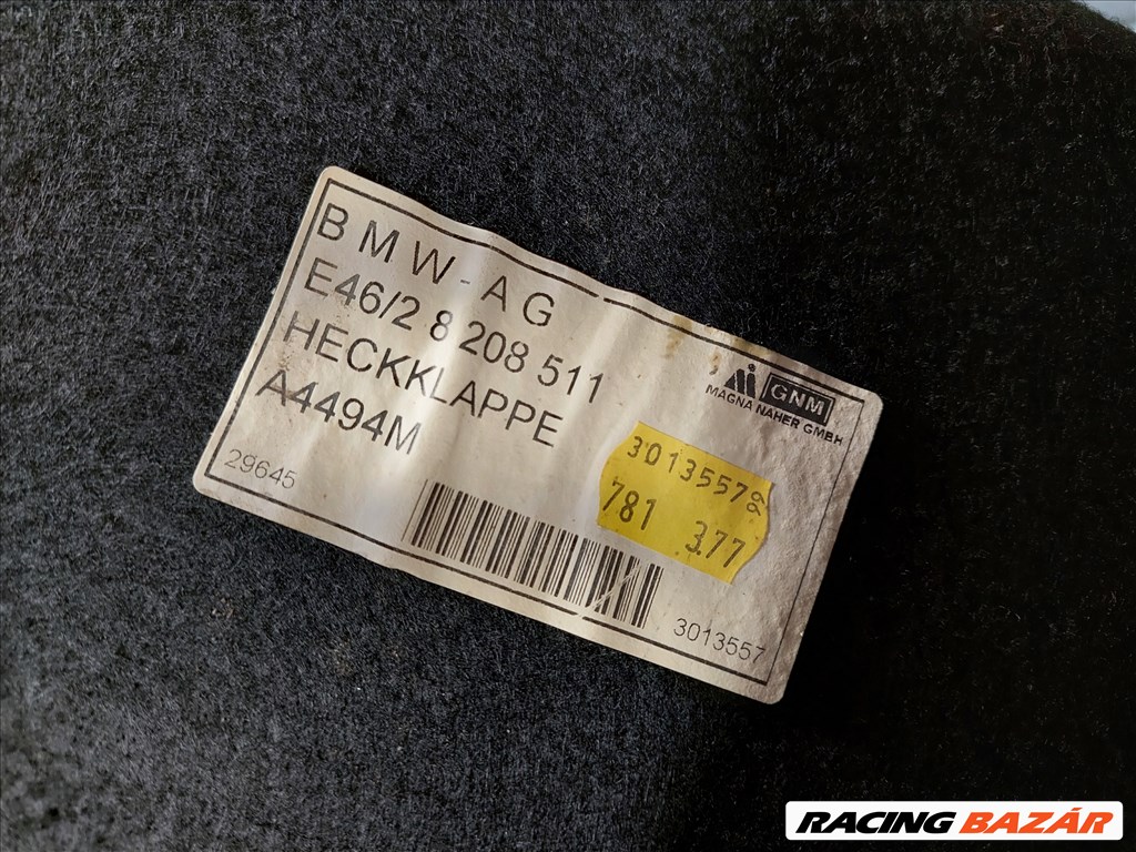 BMW E46 coupe csomagtér ajtó kárpit borítás szövet eladó (147005) 3. kép