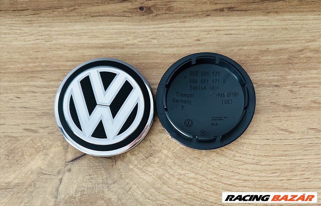 Új Volkswagen 65mm felni alufelni kupak közép felniközép felnikupak embléma jel kerékagy kupak 5g0601171 1. kép