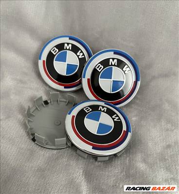Új BMW 68mm 50th jubileumi felni alufelni kupak közép felnikupak embléma jel 51148132375 5114821