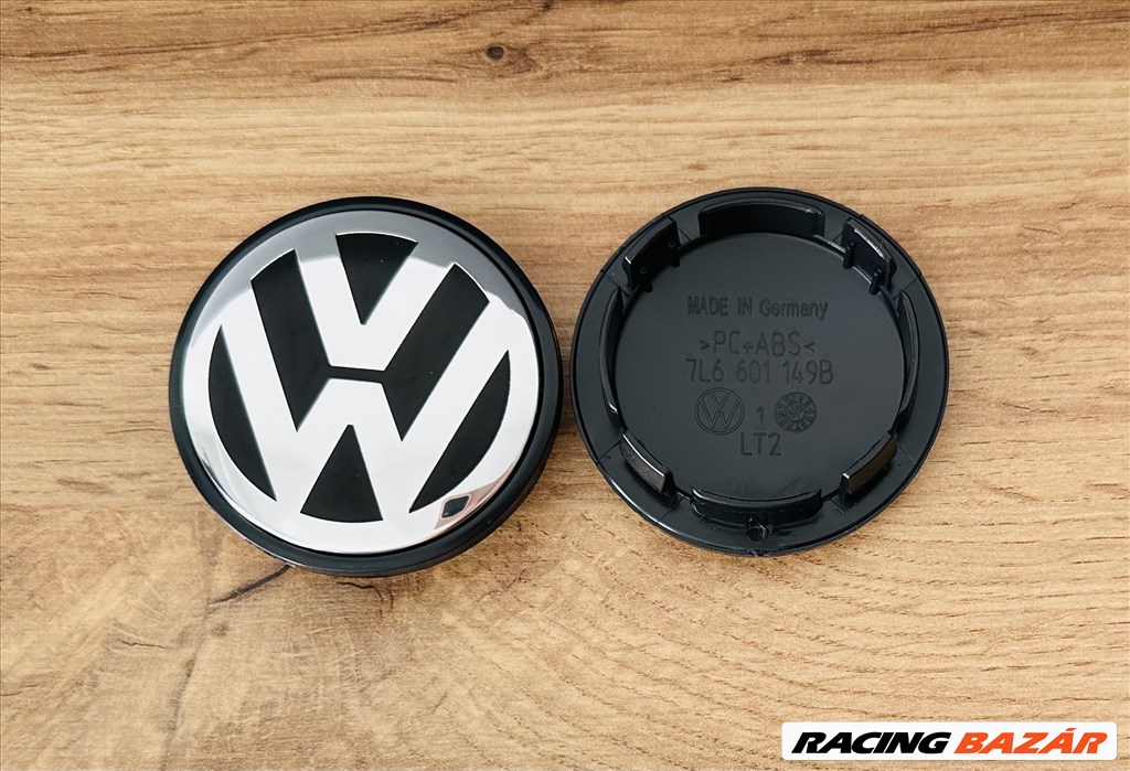 Új Volkswagen 70mm felni alufelni kupak közép felniközép felnikupak embléma jel kerékagy kupak 7l6601149b 1. kép