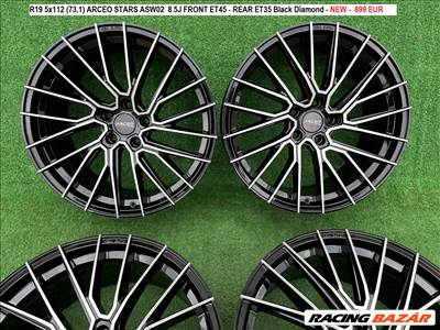 R19 5x112 Arceo STARS ASW02 8.5J #instocknow / 8,5x19 új felnik