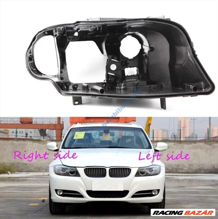 BMW E90 E91 lci 2008-2012, xenon lámpaház, lámpatest Bal oldal (sofőr oldal) 1. kép