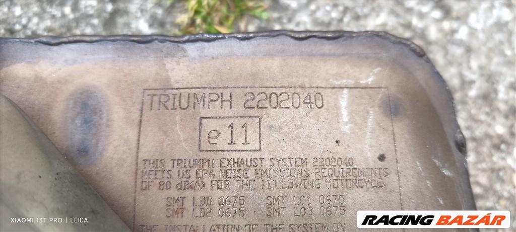 Triumph Street Triple R gyári kipufugó eladó. 2202040 2. kép