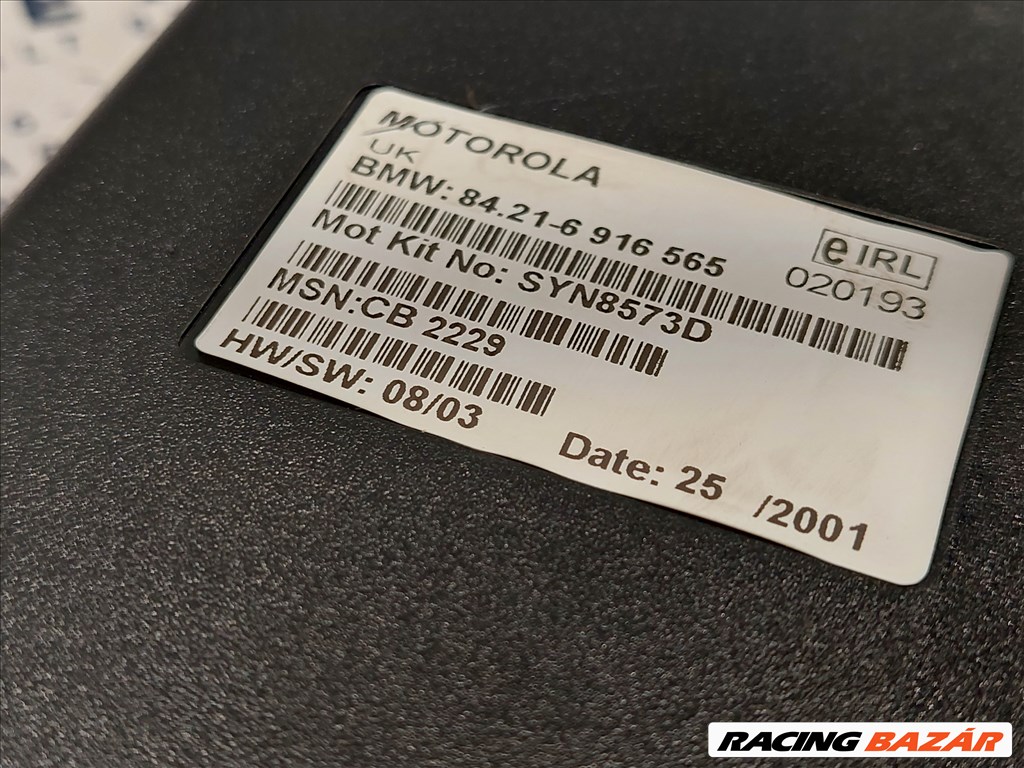 BMW E46 E39 E38 E52 X5 Motorola telefon modul vezérlő egység (003973) 84216916565 2. kép
