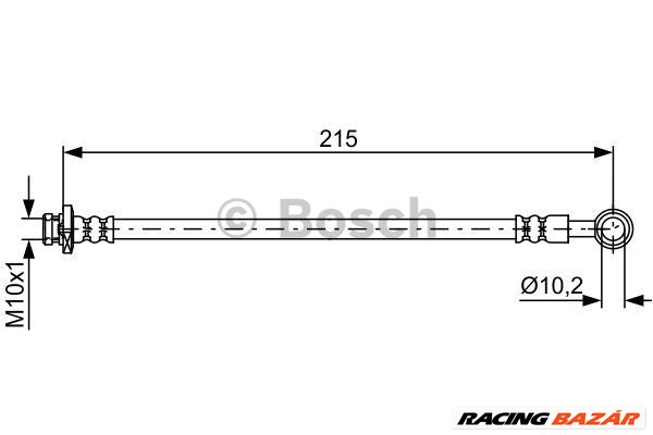 BOSCH 1 987 481 833 - fékcső NISSAN 1. kép