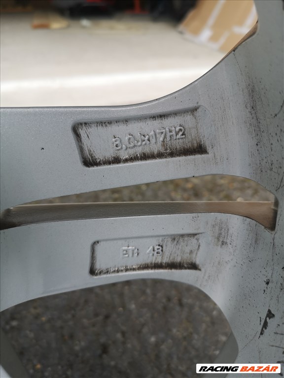  5x112 lyukosztású 17" újszerű (gyári felni) alufelni, rajta 245/45 újszerű Dunlop nyári gumi gumi  2. kép