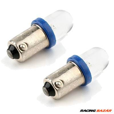 Izzó 12V BA9s LED kék párban