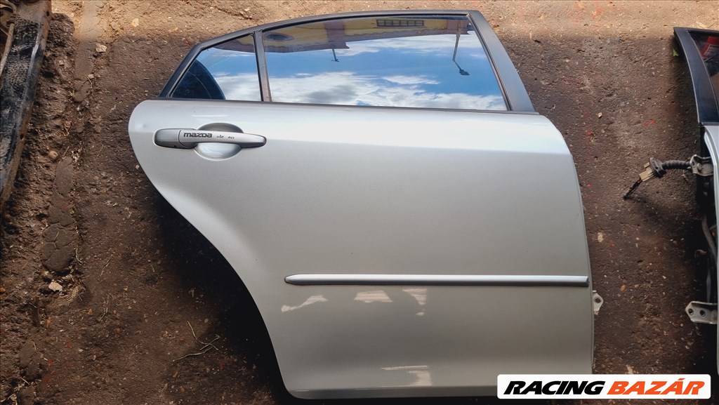 Mazda 6 (1st gen) jobb hátsó ajtó ezüst 1. kép
