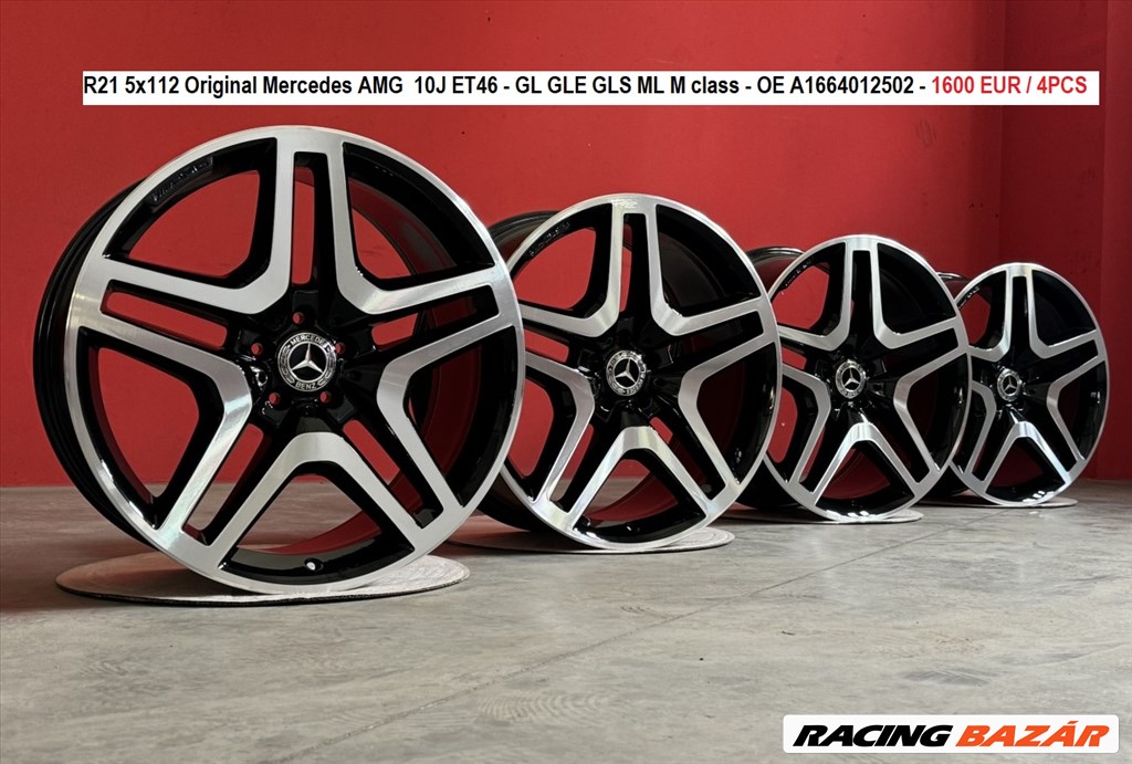 R21 5x112 Original Mercedes AMG  10J ET46 - GL GLE GLS ML M gyári felnik, alufelnik 10x21 21"  1. kép