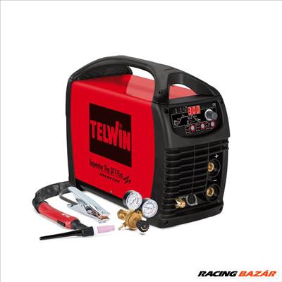 Telwin TIG/MMA Superior TIG 311 DC HF/Lift inverteres hegesztőgép, 230-400V +Acc. - 816123