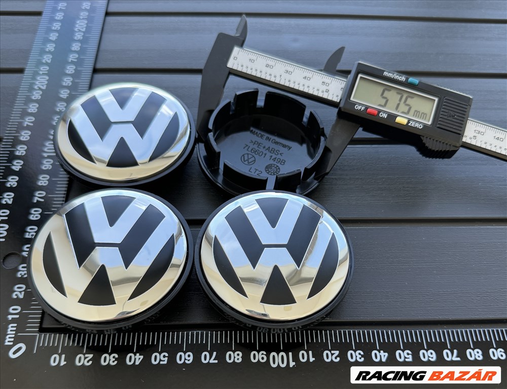 Új VW Volkswagen 70mm Felni Alufelni Kupak Közép Felnikupak Embléma Felniközép Sapka 7L6601149B 1. kép