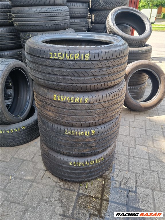  225/4518" 255/4018" újszerű Michelin nyári gumi szett  1. kép