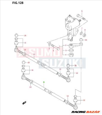 Suzuki Jimny Gyári Kormányösszekötő rúd gömbfejjel, nem szervós, rövid