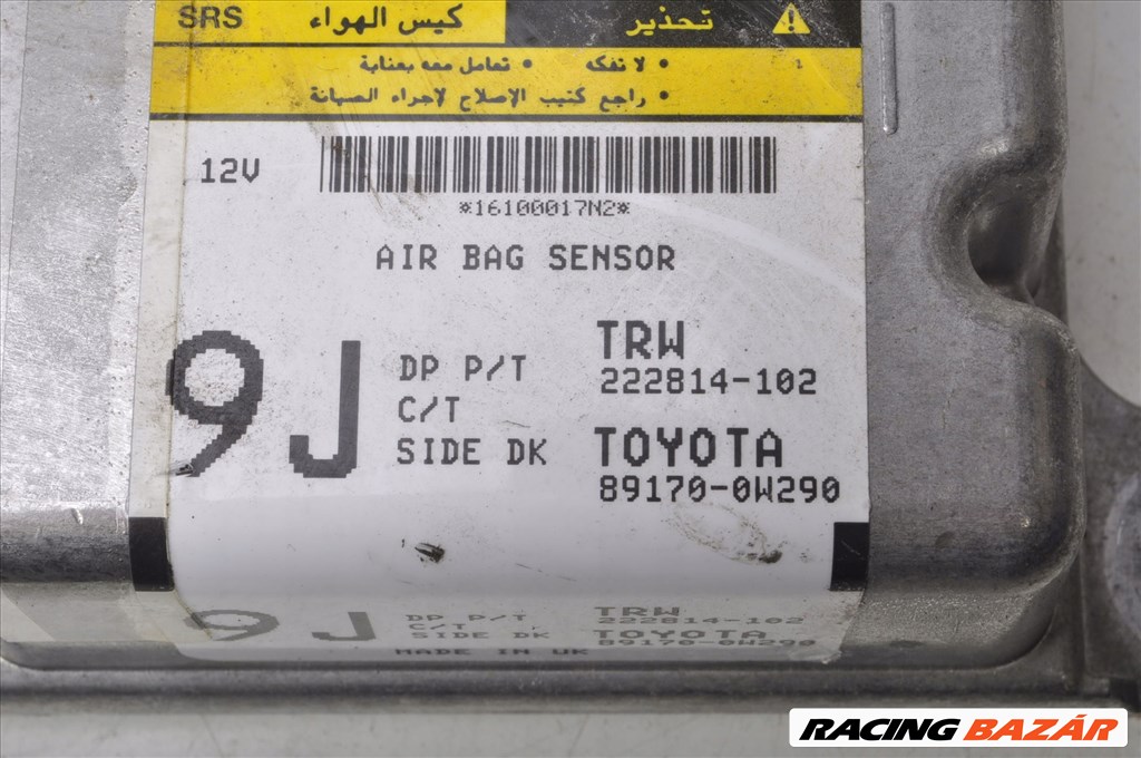 Toyota Auris (E150) légzsák vezérlő elektronika 891700w290 4. kép