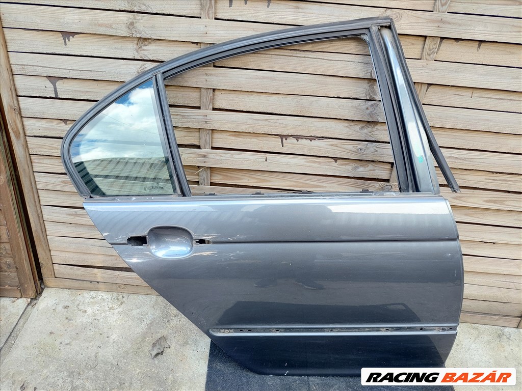 BMW E46 sedan szürke stahlgrau jobb első ajtó (004169) 1. kép