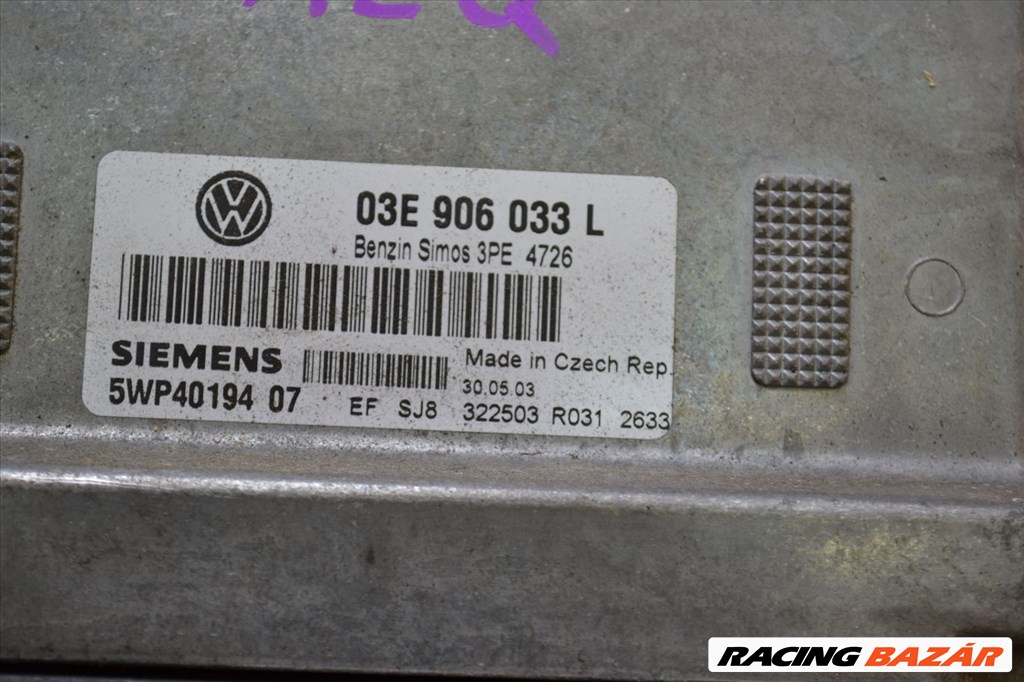 Volkswagen Polo IV 9N 1.2 motorvezérlő szett! 03E906033 L, 5WP4019407 4. kép